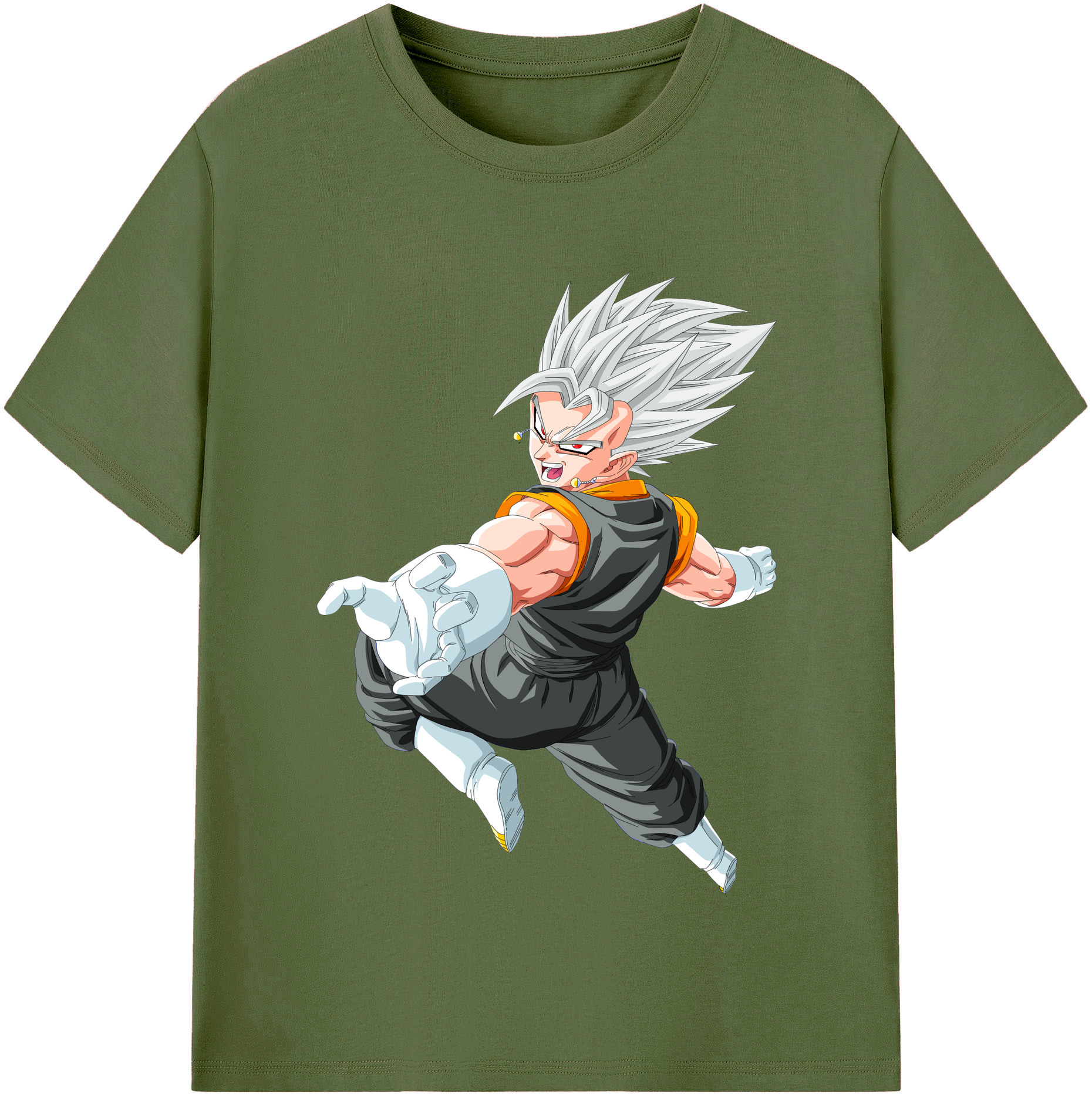 （画像用） ドラゴンボール ベジータ四世（Bejīta Yonsei）DRAGON BALL Vegeta IV 綿100％半袖Tシャツ（フロントプリント）